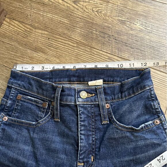Madewell Size 25 Women's Dark Blue‎ Wash Denim Jeans - Picture 5 of 11